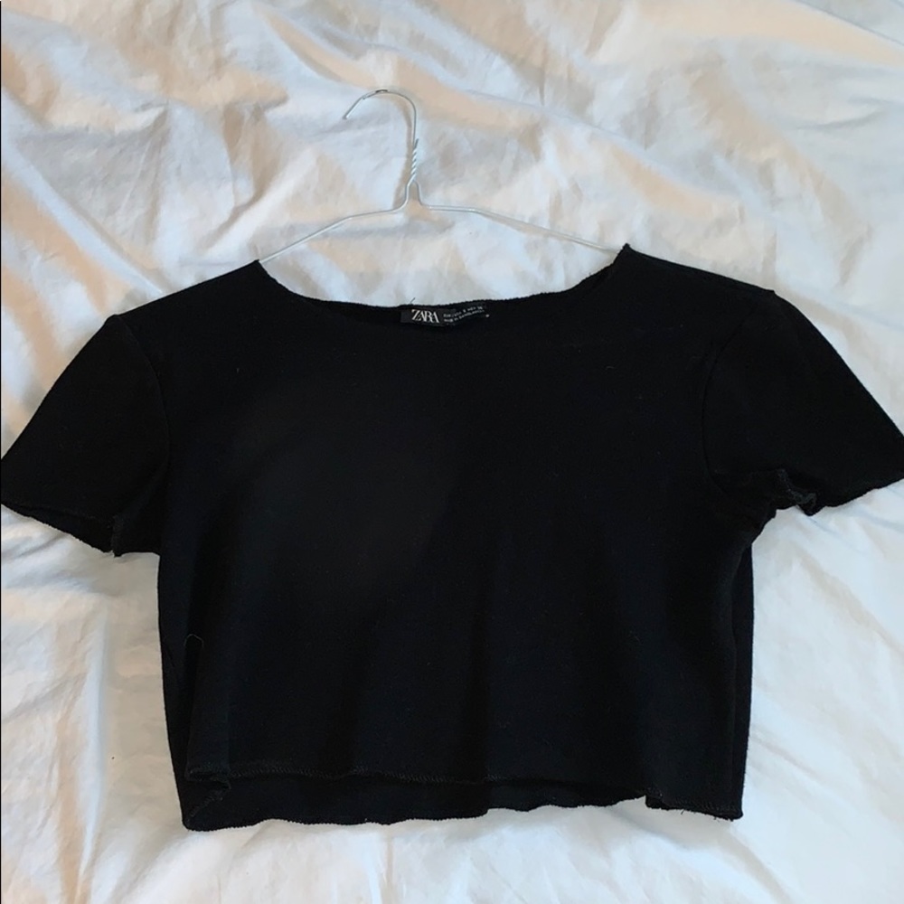 zara cropped shirt ✨
